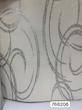 کاغذ دیواری حراجی کد 768206 طرح حلقه‌های انتزاعی نقره‌ای متالیک | زمینه سفید کرم