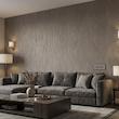 کاغذ دیواری حراجی کد 6666 طرح خطوط موجی عمودی بژ قهوه‌ای  بافت پارچه‌ای برجسته و متالیک