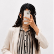 تاپ پلیسه طرح‌دار حریر