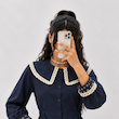 شومیز یقه B گلدوزی شده