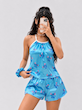 ست  تاپ و شورتک ساتن