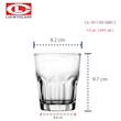 لیوان بلور لاکی Luckyglass کد 101110