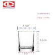 شات متوسط بلور لاکی Luckyglass کد 440103