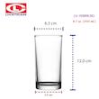 لیوان بلند بلور لاکی Luckyglass مدل کلاسیک کد 103009