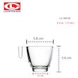 شات اسپرسو لاکی Luckyglass مدل کلاسیک کد 300102