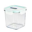 ظرف گلس لاک مربع کلاسیک واشر فیروزه ای (RP-530 -MCSD092)