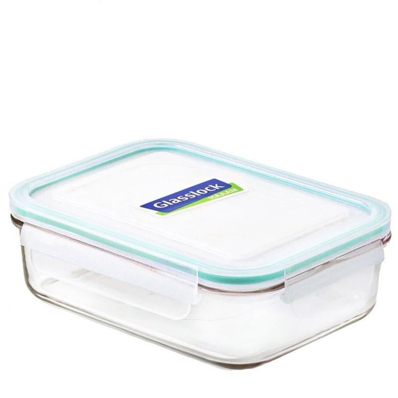 ظرف گلس لاک مستطیل کلاسیک واشر فیروزه ای (RP-532-MCRB200)