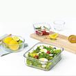 ظرف گلس لاک مستطیل کلاسیک واشر فیروزه ای (RP-532-MCRB200)