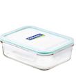 ظرف گلس لاک مستطیل کلاسیک واشر فیروزه ای (RP-533 -MCRB100)