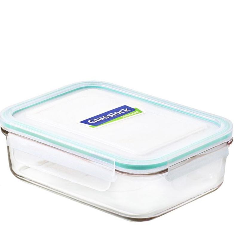 ظرف گلس لاک مستطیل کلاسیک واشر فیروزه ای (RP-533 -MCRB100)