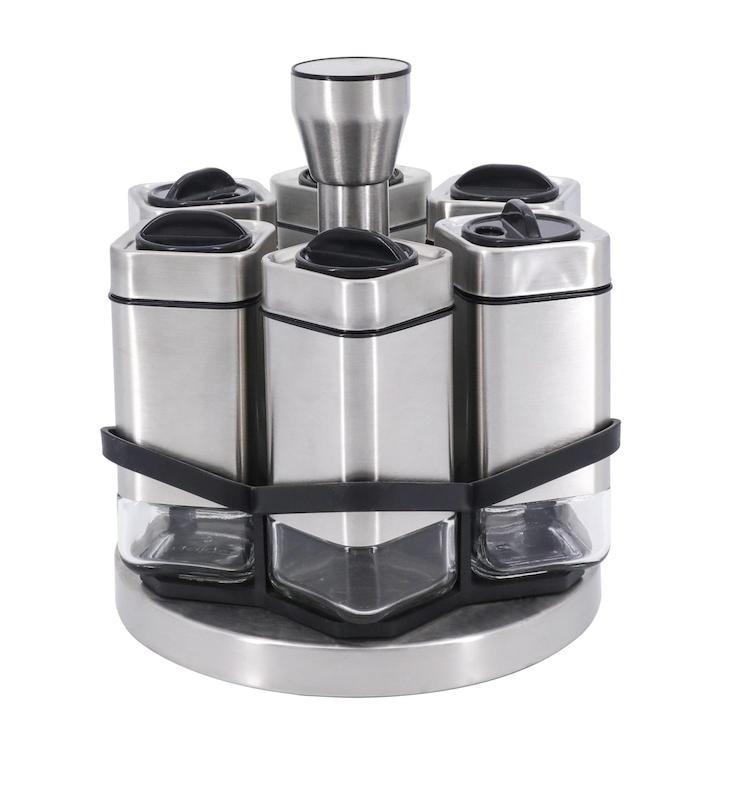 ست ادویه 6 تایی استیل گردان والرین (Valerian) کد 11512060009