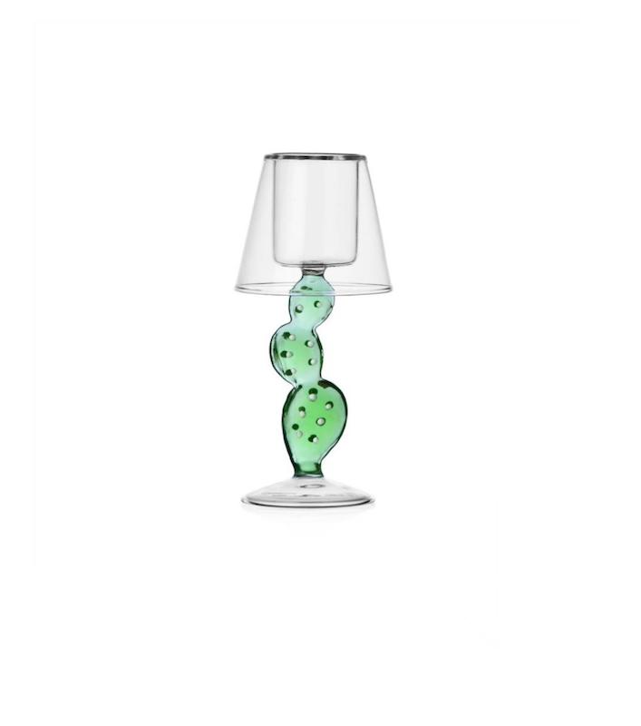 جا شمعی شیشه ای ایچندورف Ichendorf مدل کاکتوس کد ۳۵۲۲۵۳