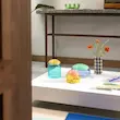 جار پافی یاسی و فیروزه ای برند کلورینگ Klevering