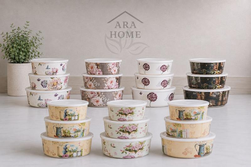 ظرف نگه دارنده سه عددی ملامین دیدو هوم dido home