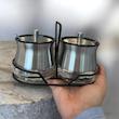جا ادویه دوتایی استیل قاشق دار کد ۲۲۶۴