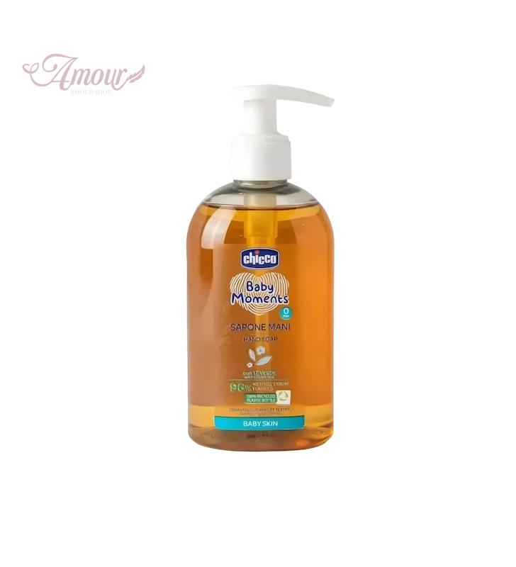 صابون مایع دست چیکو حاوی96% عصاره گیاهی وچای سبزchicco/حجم250میل