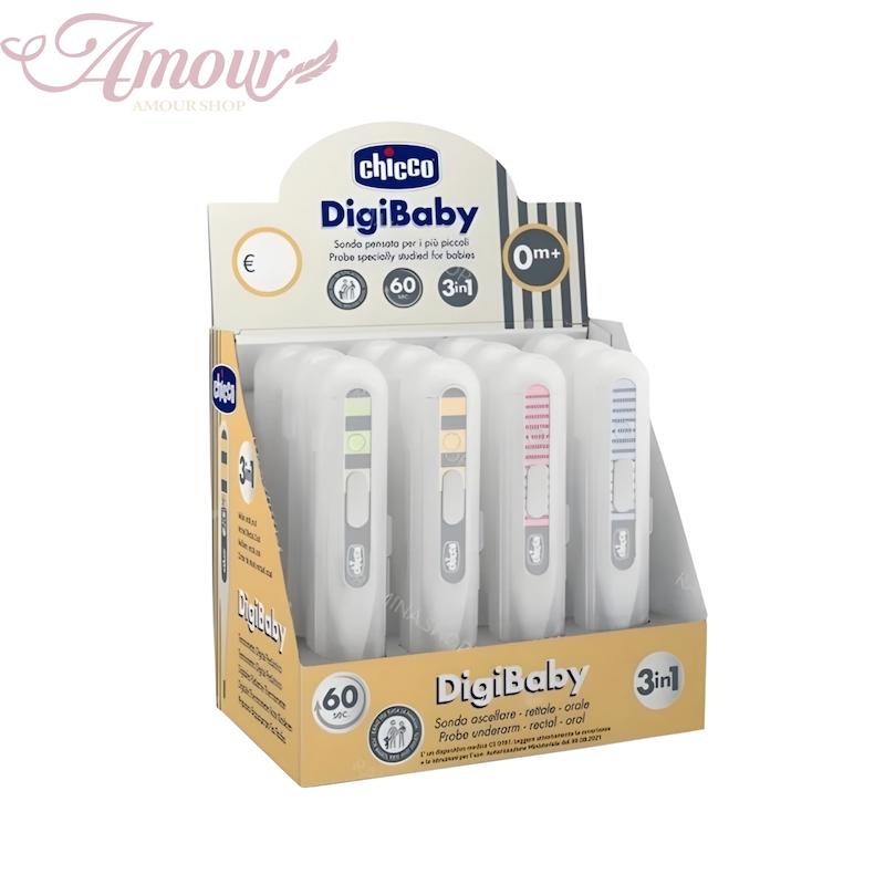 تب سنج دیجیتالی مدادی سه کاره راه راه چیکو Chicco