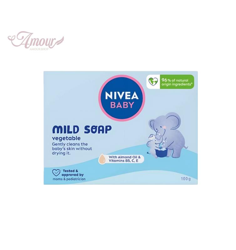 صابون بچه گیاهی نیوا NIVEA BABY مدل MILD SOAP /وزن 100 گرم
