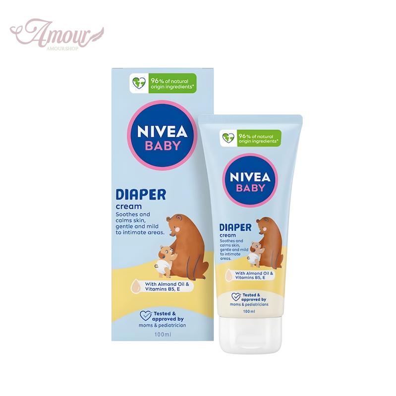 کرم تسکین‌دهنده پوشک بچه نیوا NIVEA BABY مدل DIAPER CREME حجم ۱۰۰میل