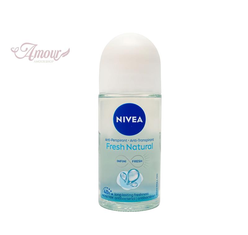 مام رول ضد تعریق زنانه مدل Fresh Natural نیوا/حجم50 میل