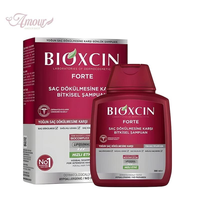 شامپو ضد ریزش بیوکسین قرمز مدل فورت Forte مناسب برای انواع مختلف مو/حجم 300 میل