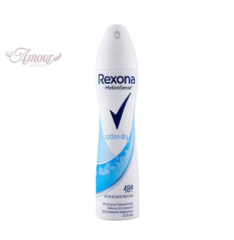 اسپری دئودورانت رکسونا Rexona زنانه مدل Cotton Dry/ حجم 200 میل