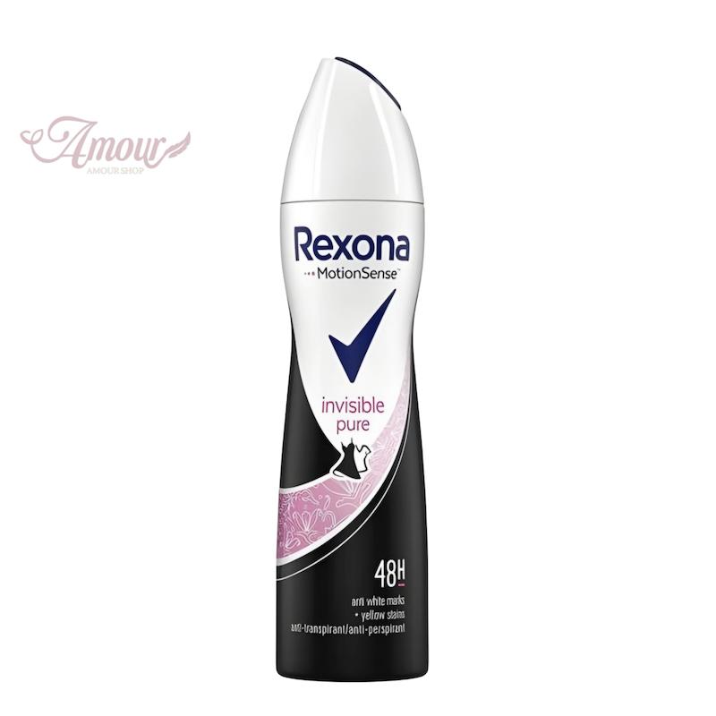 اسپری دئودورانت رکسونا Rexona زنانه مدل Invisible Pure اصل ایتالیا/حجم 200 میل