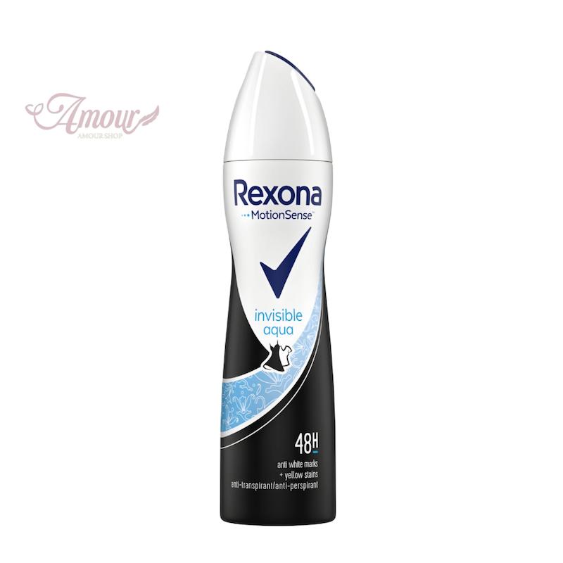 اسپری دئودورانت رکسونا Rexona زنانه مدل Invisible Aqua اصل ایتالیا/حجم 200 میل