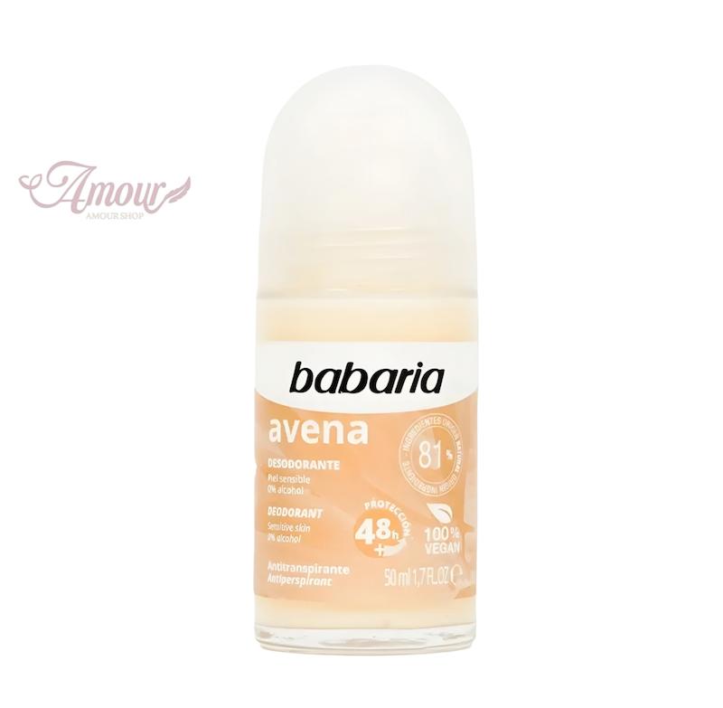 مام رول دئودورانت باباریا Babaria مدل Avena حاوی عصاره جو دوسر/حجم 50 میل