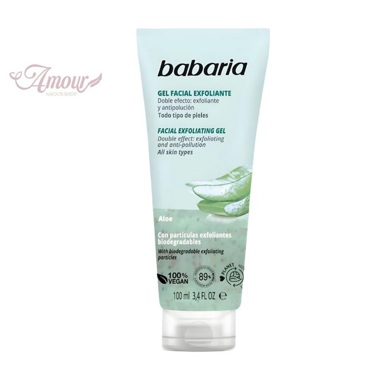 ژل لایه بردار صورت آلوورا باباریا babaria مدل GEL FACIAL EXFOLIANTE/حجم 100 میل