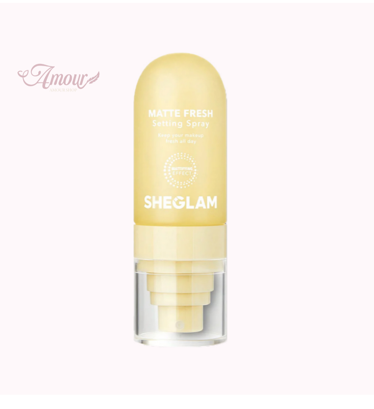 اسپری فیکس زرد شیگلم (فرش مات ) مدل Matte Fresh Setting Spray