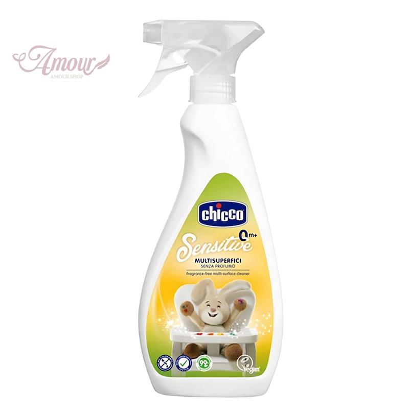 اسپری استریل و ضد عفونی کننده چند منظوره چیکو 500میلSpray-Sensitive-Multisuperfici chicco