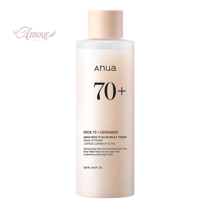 تونر روشن کننده و آبرسان برنج و سرامید آنوا Anua/حجم 250 میل