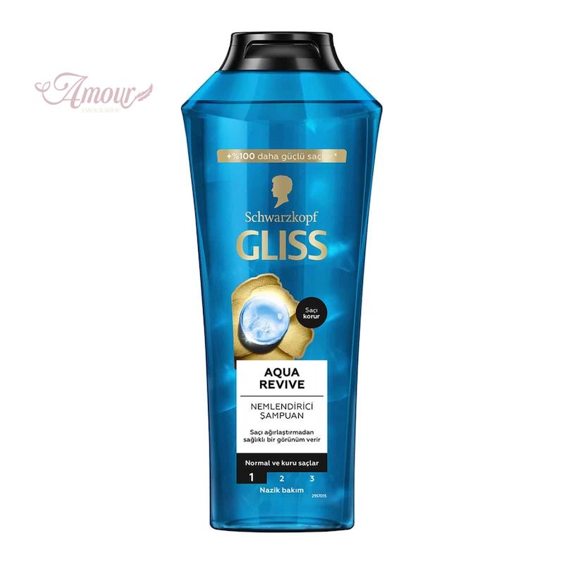 شامپو گلیس مدل Aqua Revive مناسب موهای خشک و معمولی /حجم 500 میل