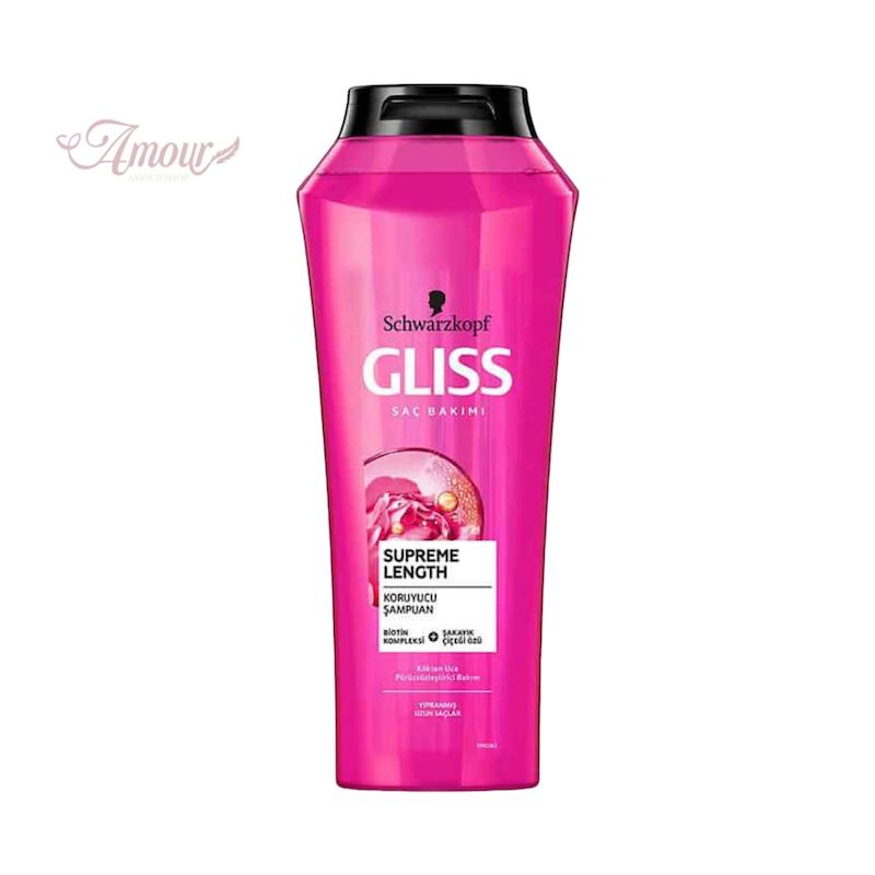 شامپو گلیس مدل Supreme Length تقویت کننده موهای بلند/حجم 500 میل