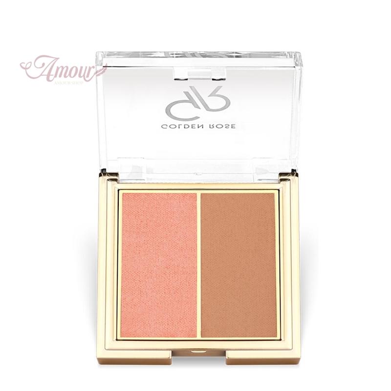 رژگونه دورنگ آیکونیک گلدن رز مدل Iconic Blush Duo