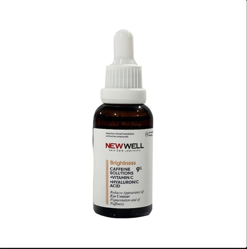 سرم روشن کننده و ضد پف دورچشم کافئین ، ویتامین سی و هیالورونیک اسید نیوول
