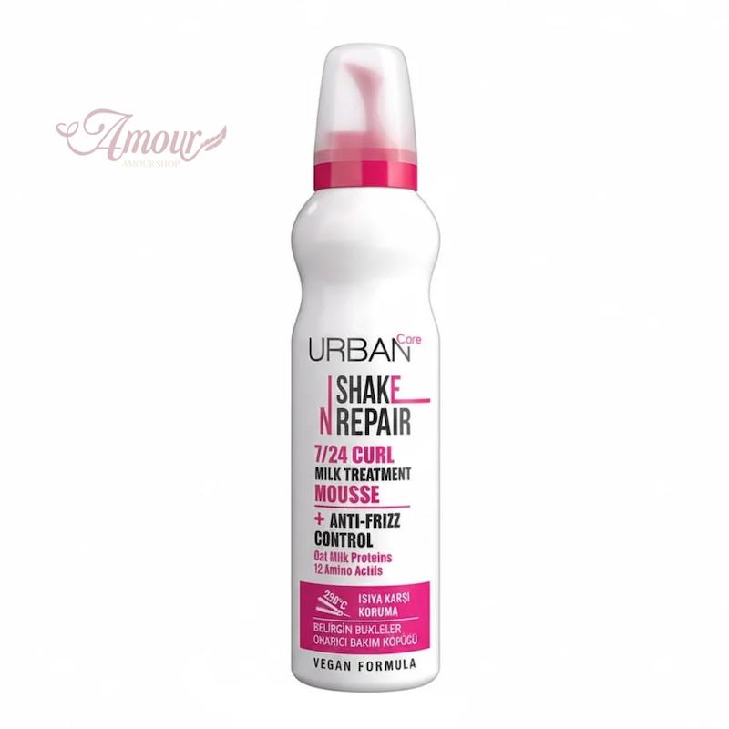موس مو شیری ضد وز موهای فر اوربان کر Urban Care Shaken repair مدل Curl milk Treatment/ حجم 150 میل