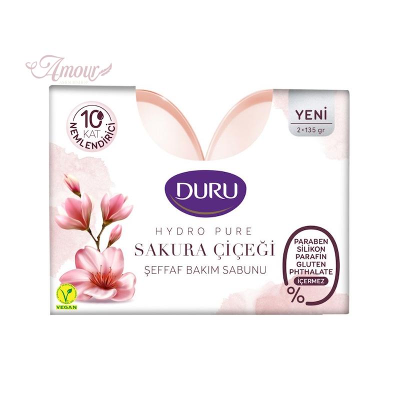 صابون دورو Duru گلیسرینه رایحه شکوفه گیلاس دو عددی/ 270 گرم