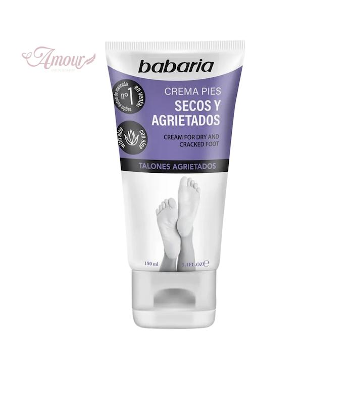 کرم ترمیم کننده و آبرسان پا باباریا Babaria مخصوص پای خشک و ترک خورده /حجم 150 میل