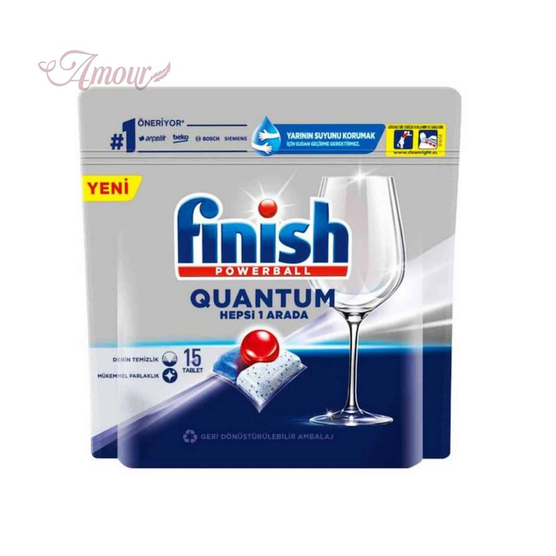 قرص ظرفشویی فینیش Finish مدل Quantom /بسته 15 عددی