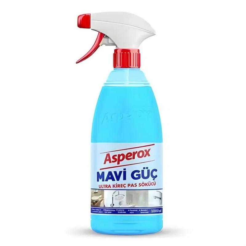 اسپری جرم گیر سطوح و شیرآلات آسپروکس Asperox مدل Mavi Guc/حجم 1000 میل