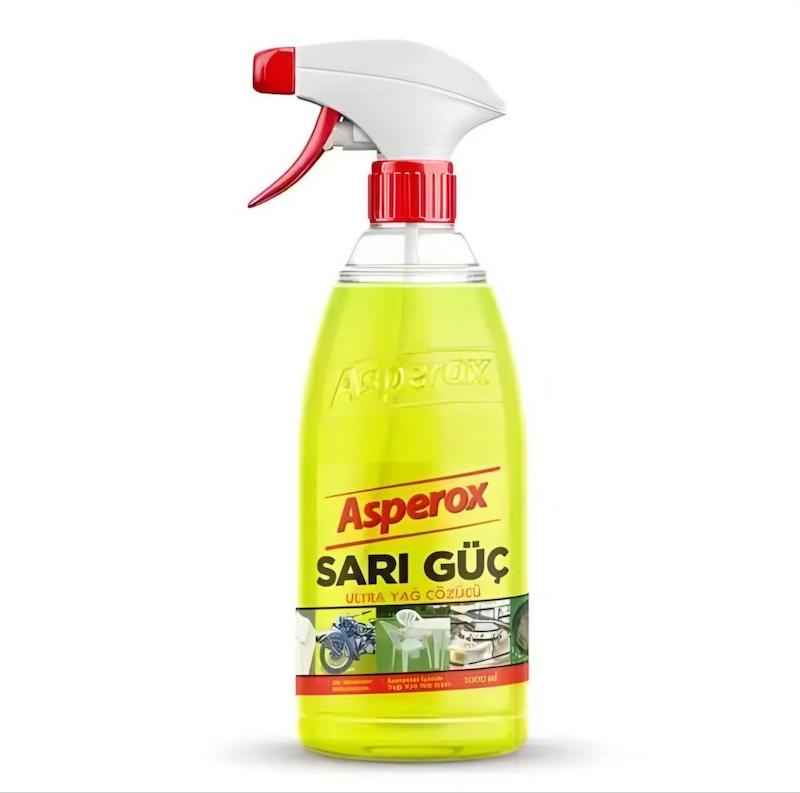 اسپری تمیز کننده و چربی زدا آسپروکس Asperox مدل Sari Guc/حجم 1000 میل