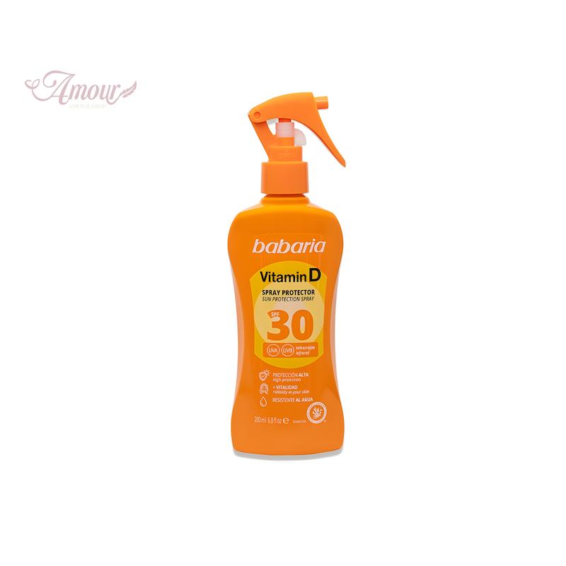 اسپری ضد آفتاب ویتامین D باباریا با SPF30 حجم 200 میل