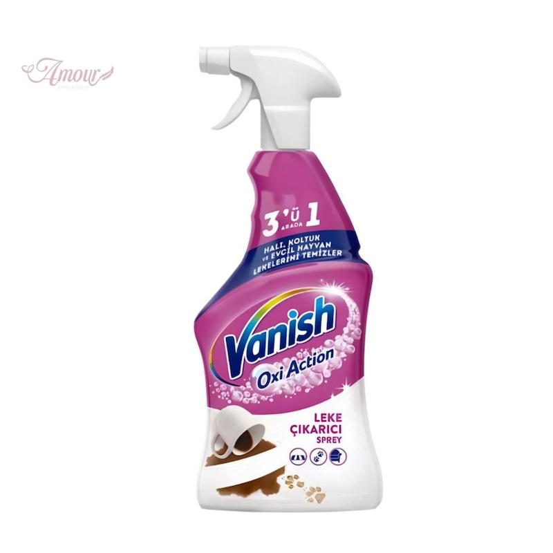 اسپری لکه بر مبل و فرش ونیش Vanish سری Oxi Action مدل Leke Cikarici Color حجم 500 میل