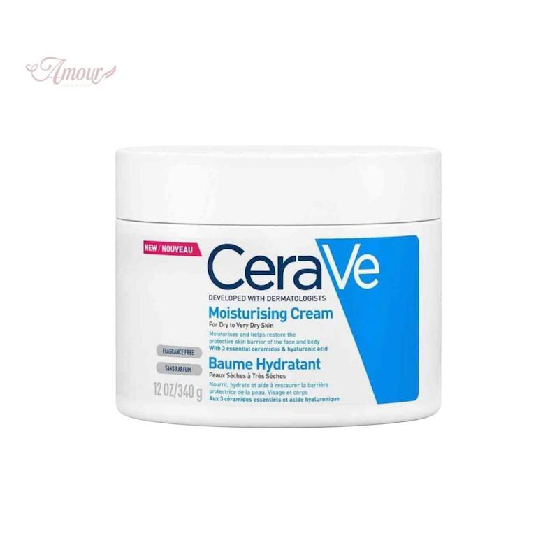 کرم مرطوب کننده و آبرسان سراوی Cerave مناسب پوست خشک و خیلی خشک/حجم 340 گرم