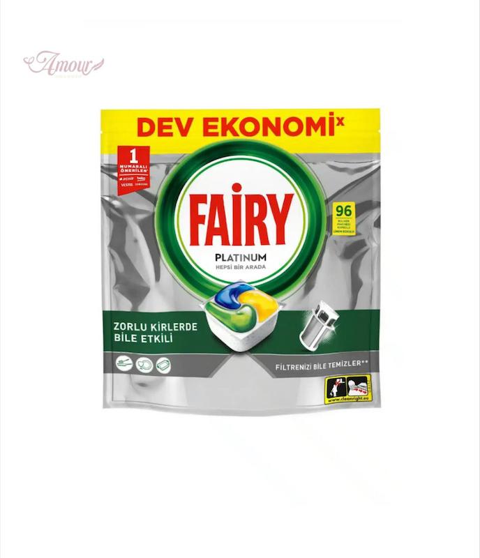 قرص ماشین ظرفشویی فیریFairy مدل Platinum/ بسته 96 عددی