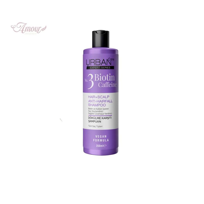 شامپو ضد ریزش اوربان کر Urban Care مدل Biotin & Caffeine/حجم 350 میل