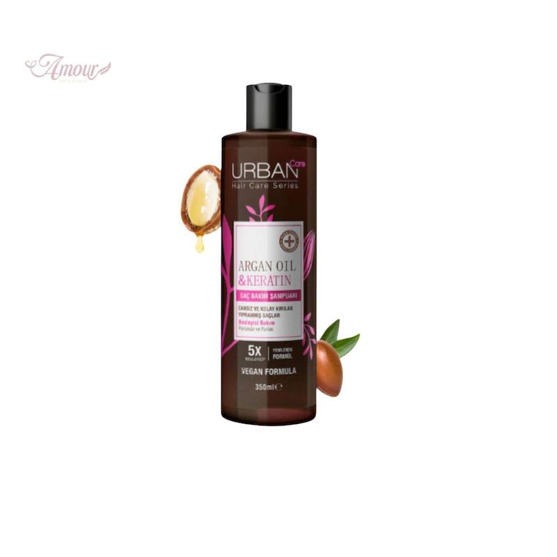 شامپو مغذی اوربان کر Urban careحاوی روغن آرگان و کراتین /حجم 350 میل