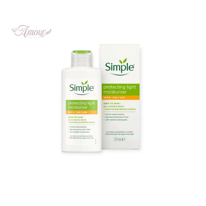 کرم آبرسان و مرطوب‌کننده لایت سیمپل حاوی ضد آفتاب با SPF15